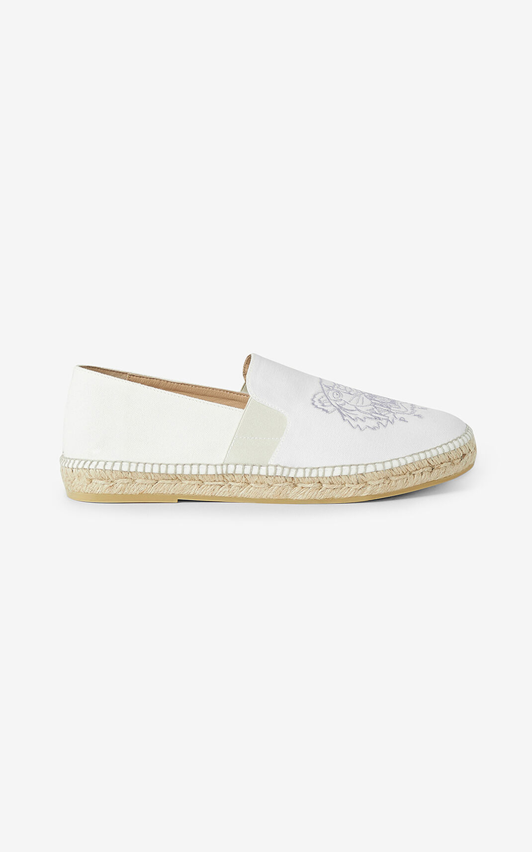 Kenzo Tiger elasticated canvas Ženska Espadrile Bela SI-4309979